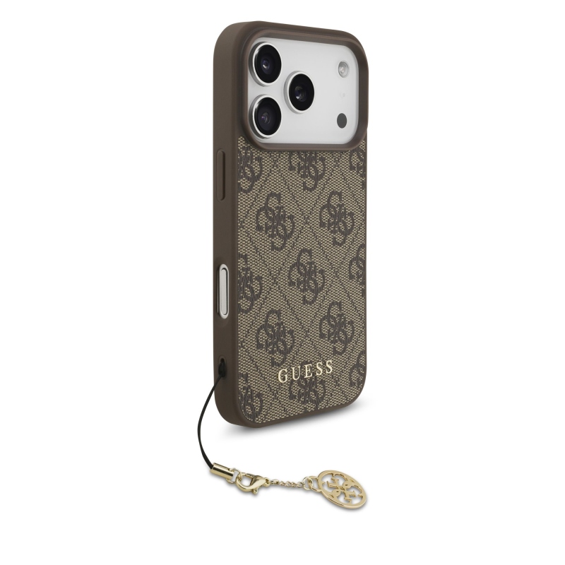 Guess 4G Charm hátlap iPhone 17 Pro iPhone 17 Pro tónusú barna hátlaphoz