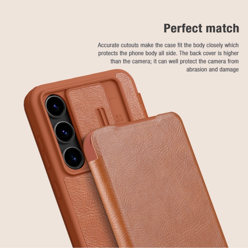 Nillkin Qin Book PRO tok Samsung Galaxy S24 FE fekete