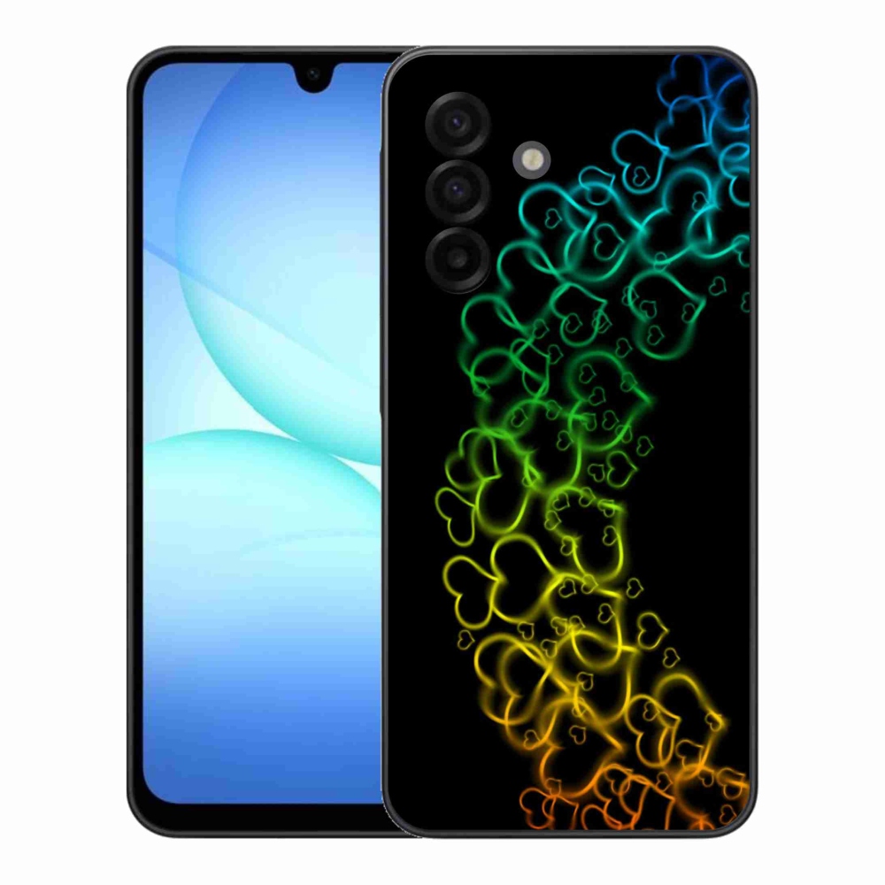 Zselés borítás mmCase Samsung Galaxy A17 4G/5G - színes szívek