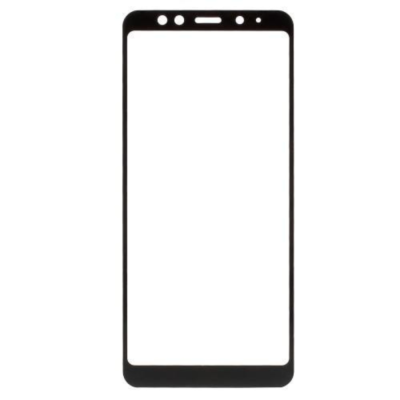Teljes, teljes képernyős edzett üveg Samsung Galaxy A8 Plus (2018) - fekete szegéllyel