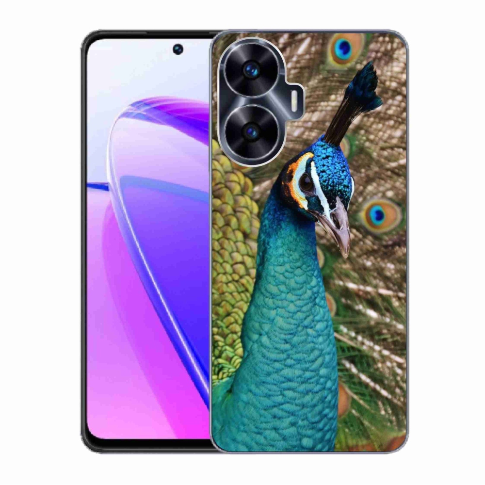 Gél borítás mmCase a Realme C55 készülékhez - páva