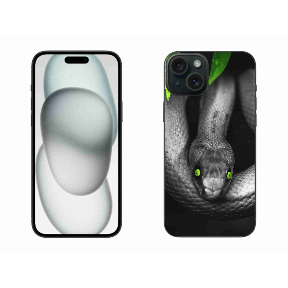 Gél védőburkolat mmCase iPhone 15 Plus készülékhez - kígyó
