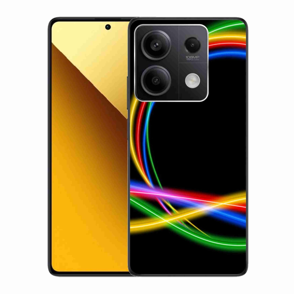 Gél tok mmCase a Xiaomi Redmi Note 13 5G számára - neon körök