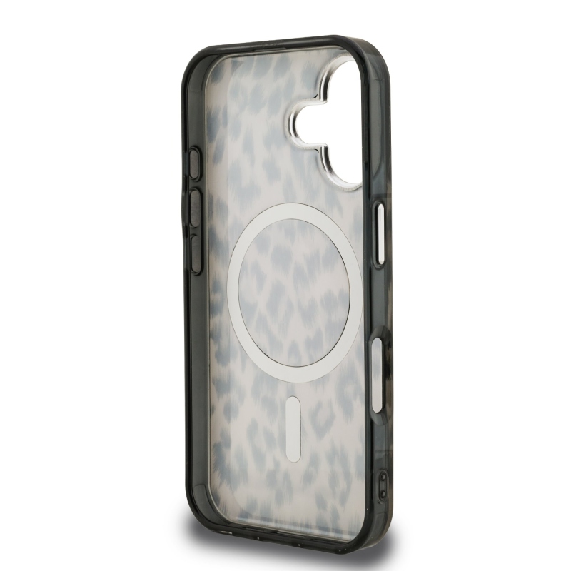 Karl Lagerfeld IML Leopard Leopard MagSafe hátlap iPhone 16-hoz Barna
