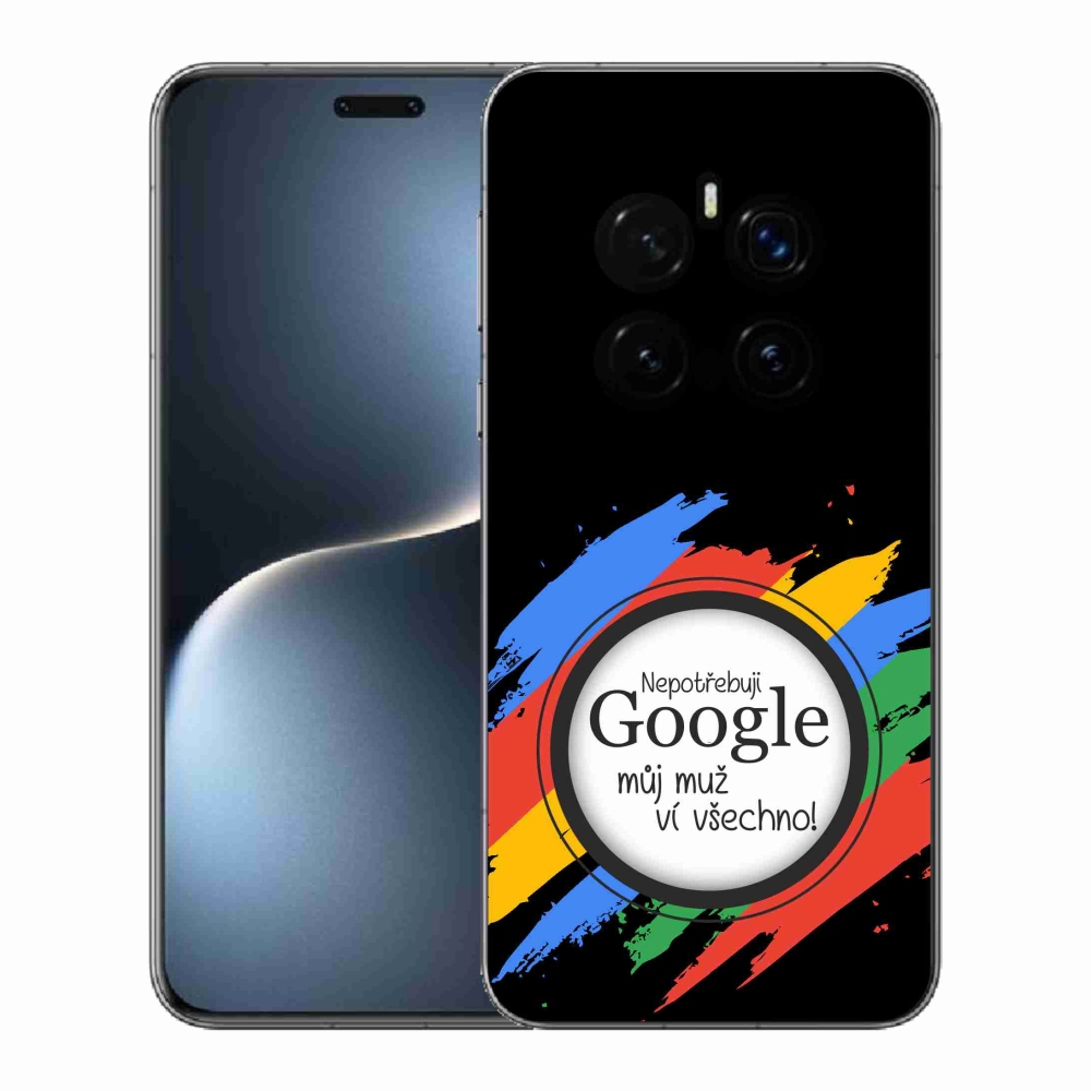 Gél borítás mmCase a Honor Magic 7 Pro 5G-n - az ember mindent tud fekete háttérrel