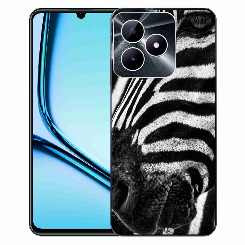 Zselés borító mmCase a Realme Note 50 készülékhez - zebra