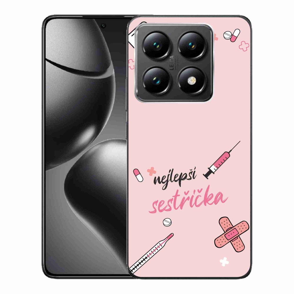 Gél borító mmCase a Xiaomi 14T - a legjobb kishúg rózsaszín háttérrel