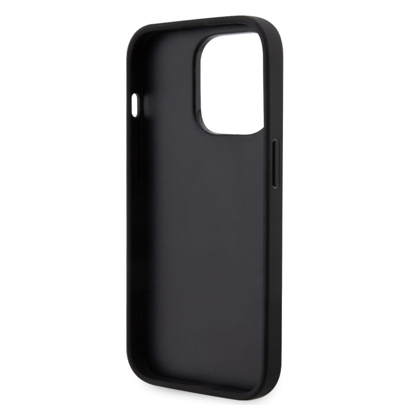 Karl Lagerfeld PU Saffiano Karl és Choupette NFT hátlap az iPhone 14 Pro Max készülékhez Fekete