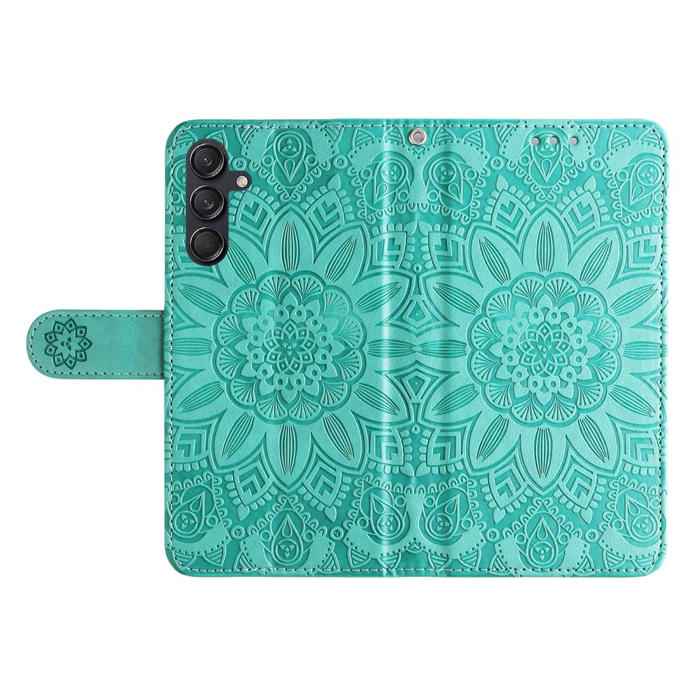 Napraforgó könyvtáska Samsung Galaxy M55 5G - teal - teal