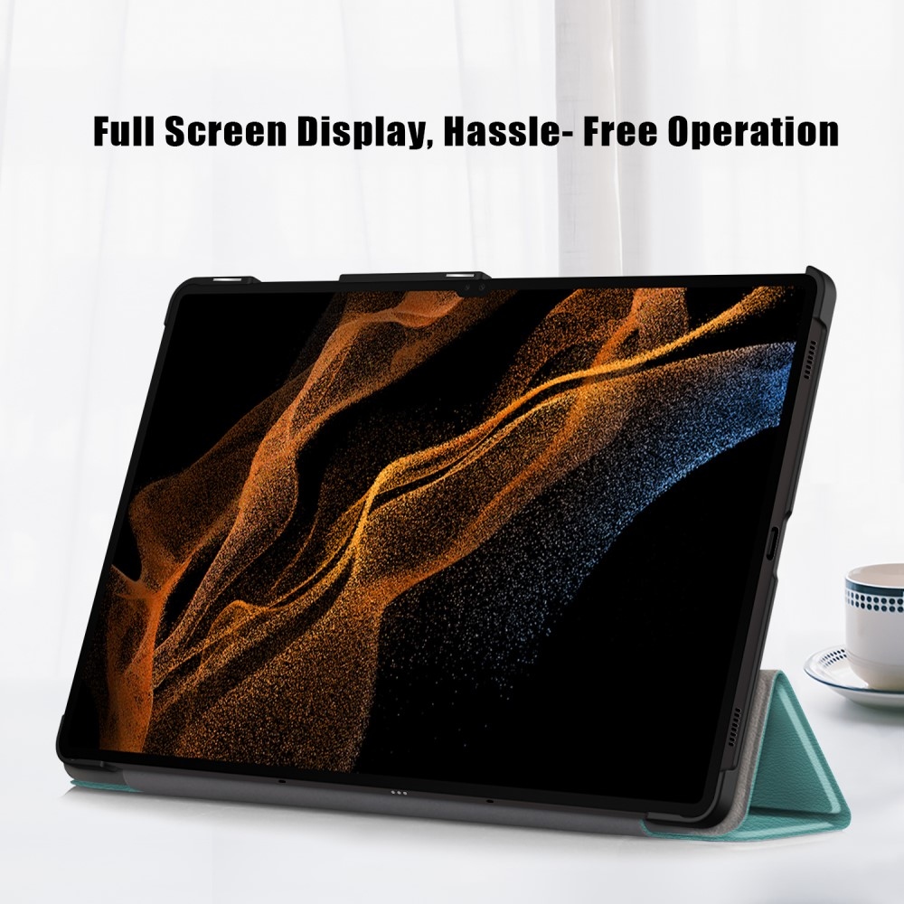 Ügyes záró tok Samsung Galaxy Tab S9 Ultra/Tab S10 Ultra - zöld