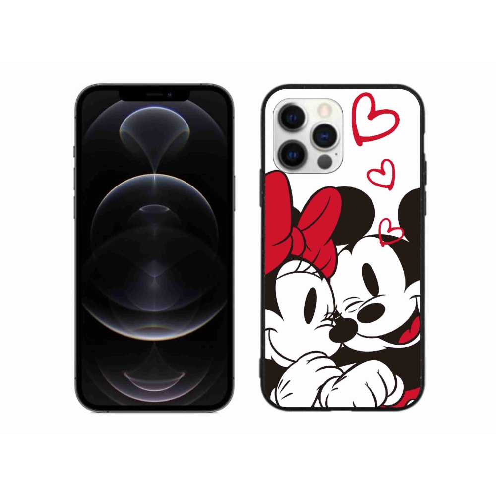 Zselés borítás mmCase iPhone 12 Pro Max készülékhez - minnie és mickey