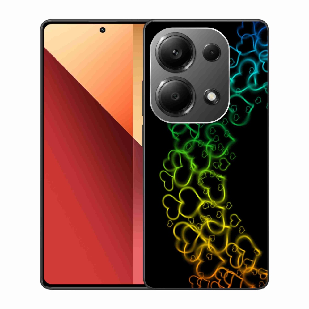 Gél borítás mmCase a Xiaomi Redmi Note 13 Pro 4G/Poco M6 Pro számára - színes szívek