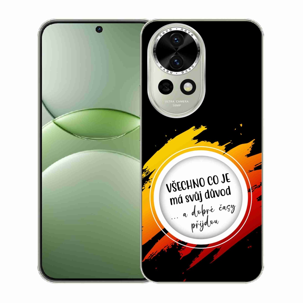 Gél borító mmCase a Huawei Nova 13 5G - idézet 3 fekete háttérrel