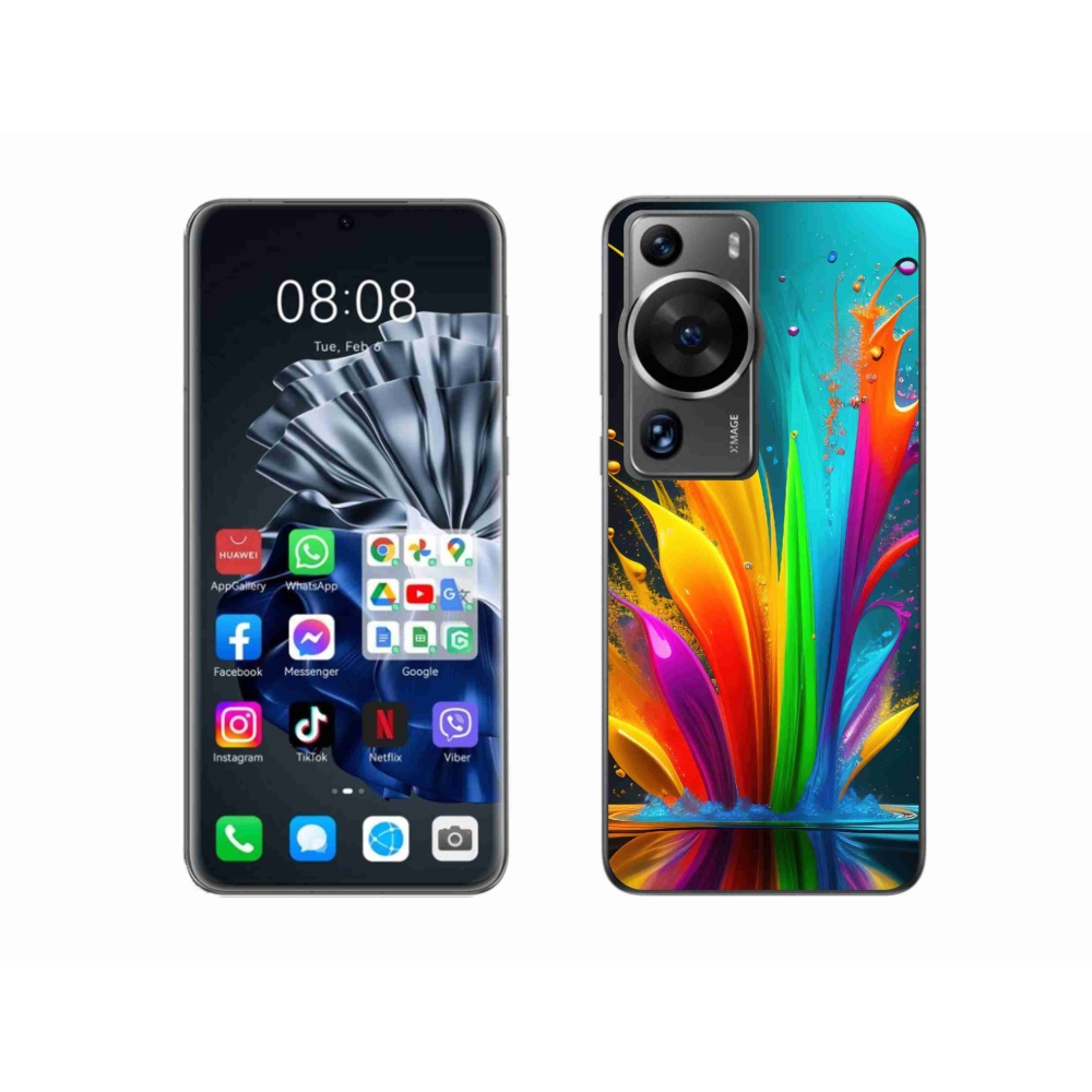 Gél borítás mmCase a Huawei P60 Pro készülékhez - absztrakt motívum 1