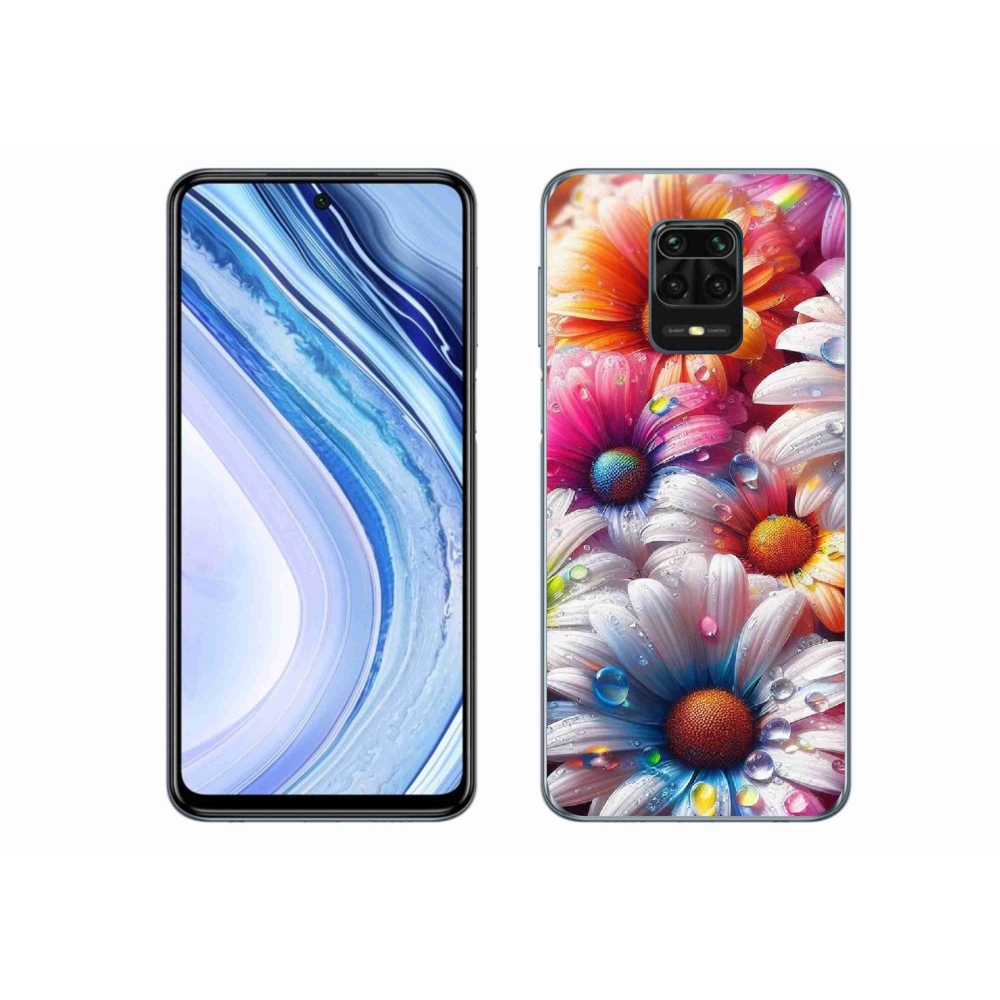 Gél borítás mmCase a Xiaomi Redmi Note 9 Pro készülékhez - színes százszorszépek