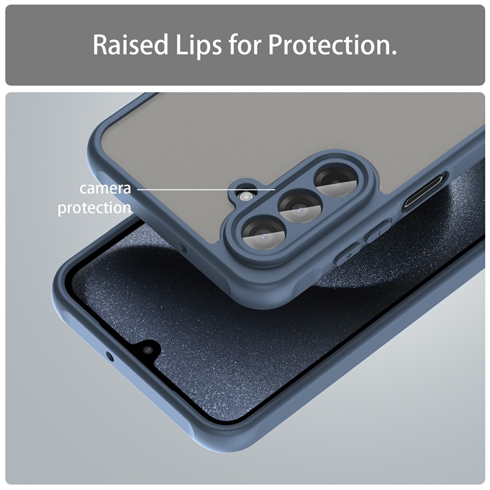 Zselés tok kemény hátlappal Samsung Galaxy A17 5G - kék