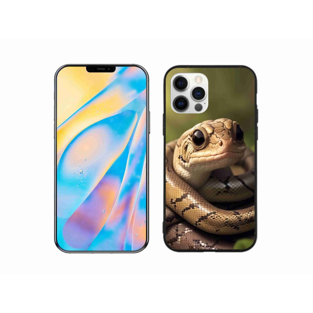 Zselés borítás mmCase iPhone 12 készülékhez - kígyó 1
