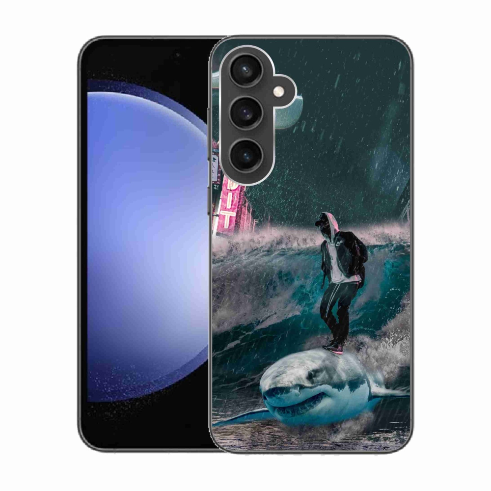Zselés borítás mmCase Samsung Galaxy S23 FE - cápa