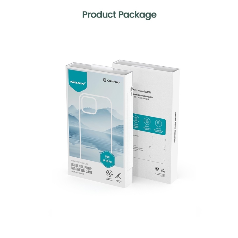 Nillkin Iceblade Prop mágneses borító Apple iPhone 16 Pro készülékhez Fekete