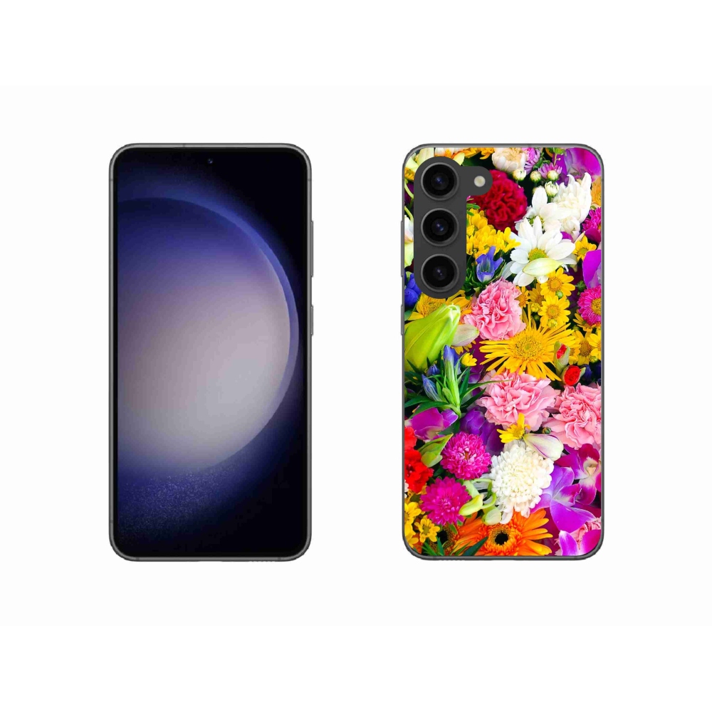Gél borítás mmCase Samsung Galaxy S23 5G - virágok 12