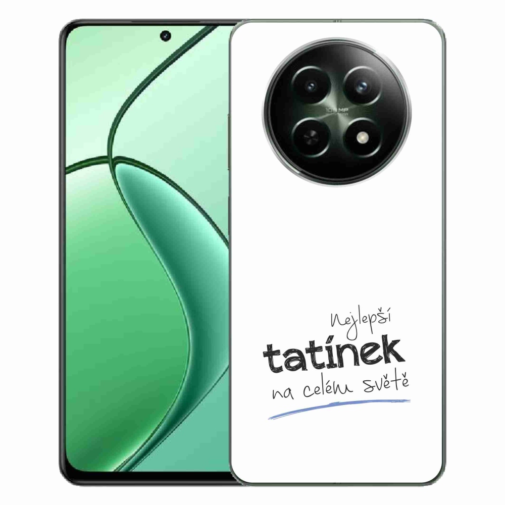Gél borító mmCase a Realme 12 5G/12x 5G - legjobb apuci 4 fehér háttérrel