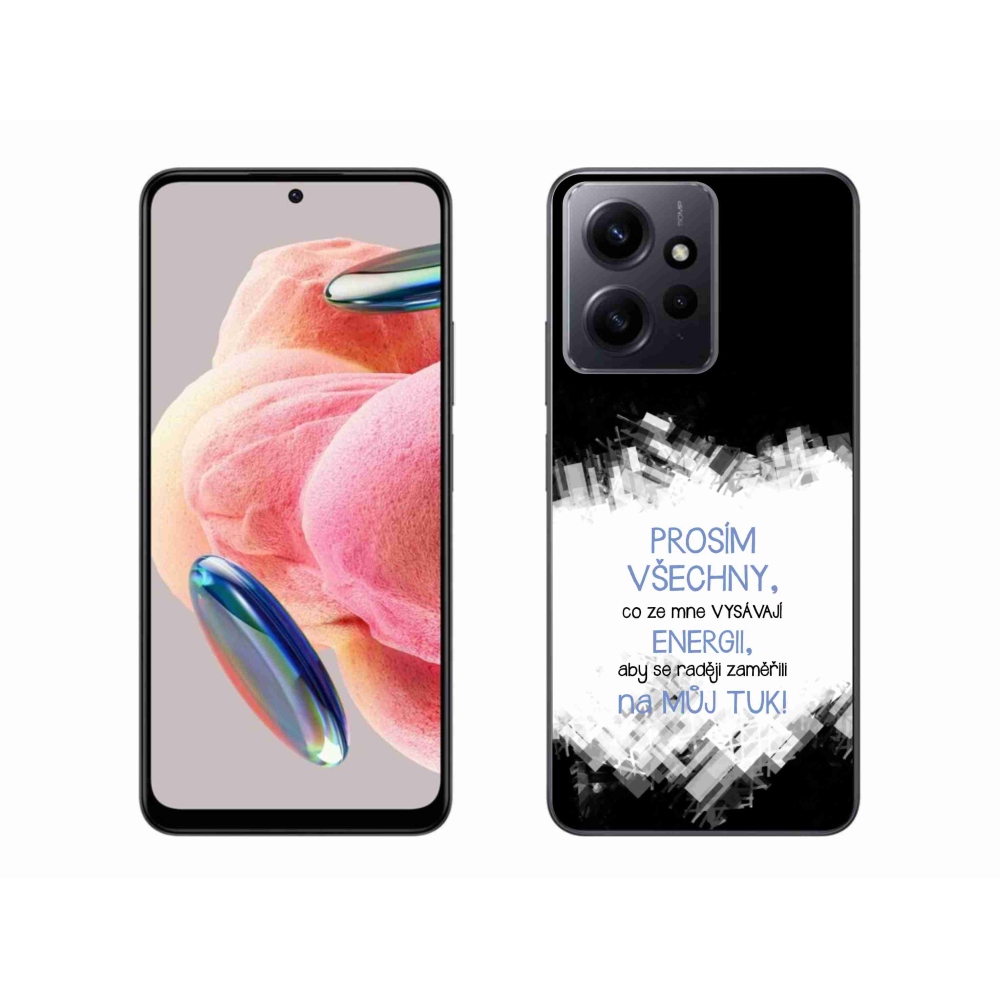 Gél borító mmCase a Xiaomi Redmi Note 12 4G - vicces szöveg 1 kék