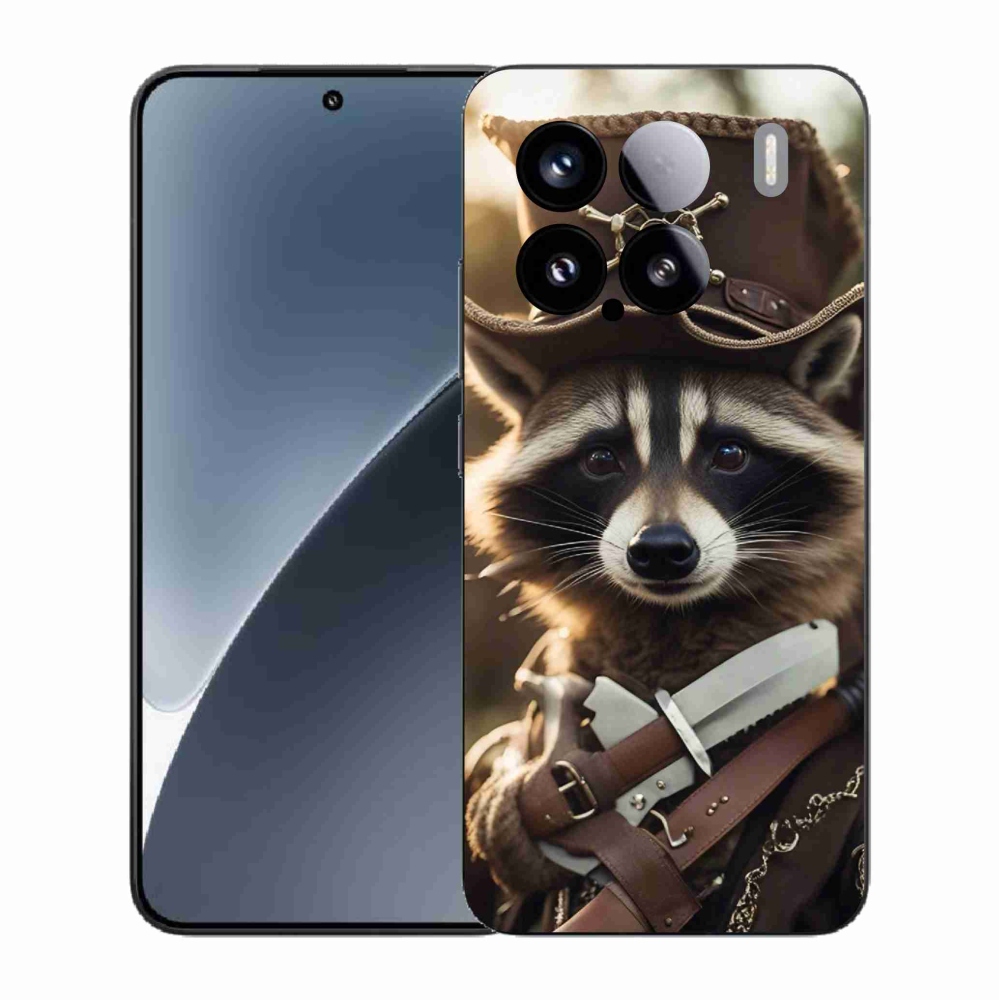 Gél borító mmCase a Xiaomi 15 - mosómedve egyenruhában