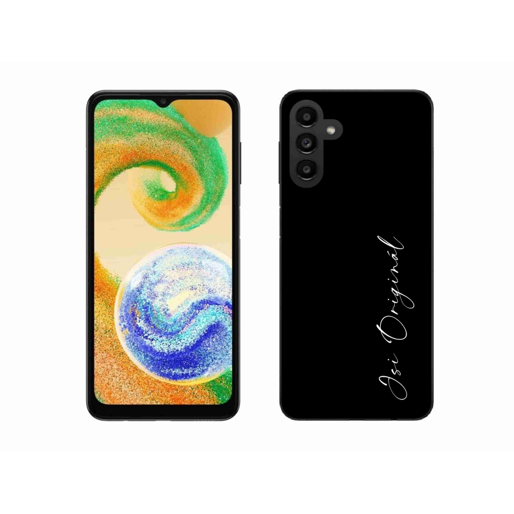 Gél borító mmCase a Samsung Galaxy A04s (164.7x76.7x9.1mm) - Ön az eredeti fekete háttérrel