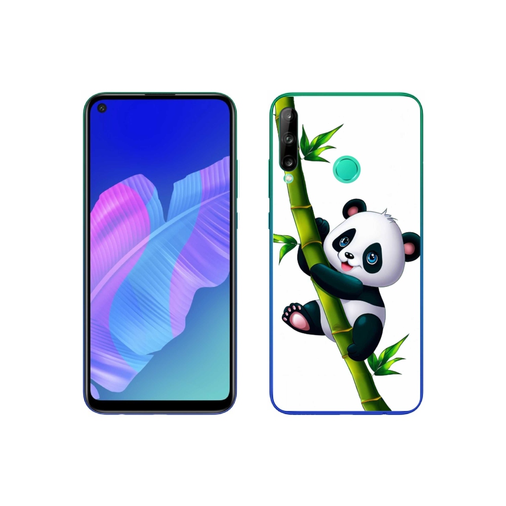 Gél borító mmCase a Huawei P40 Lite E számára - panda a bambuszon