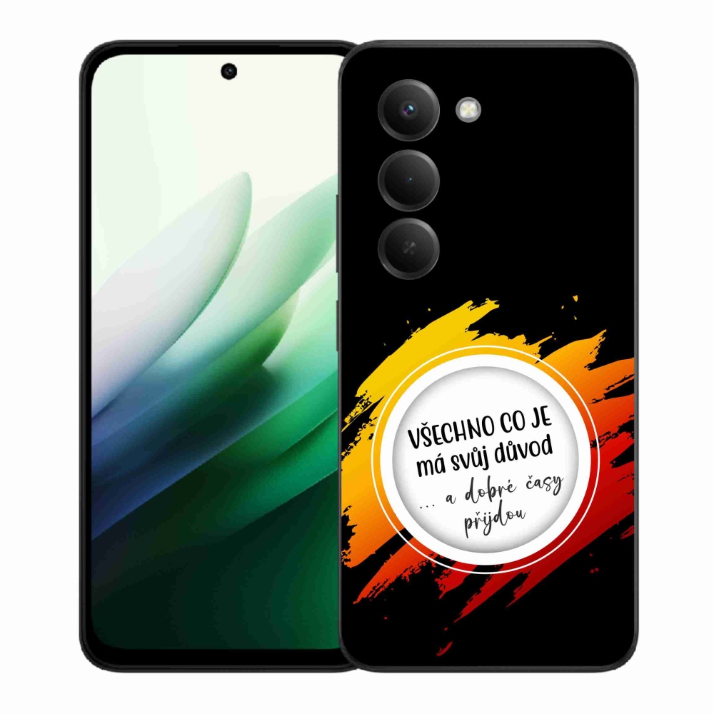 Gél borítás mmCase a Xiaomi Redmi 15 5G - idézet 3 fekete háttérrel