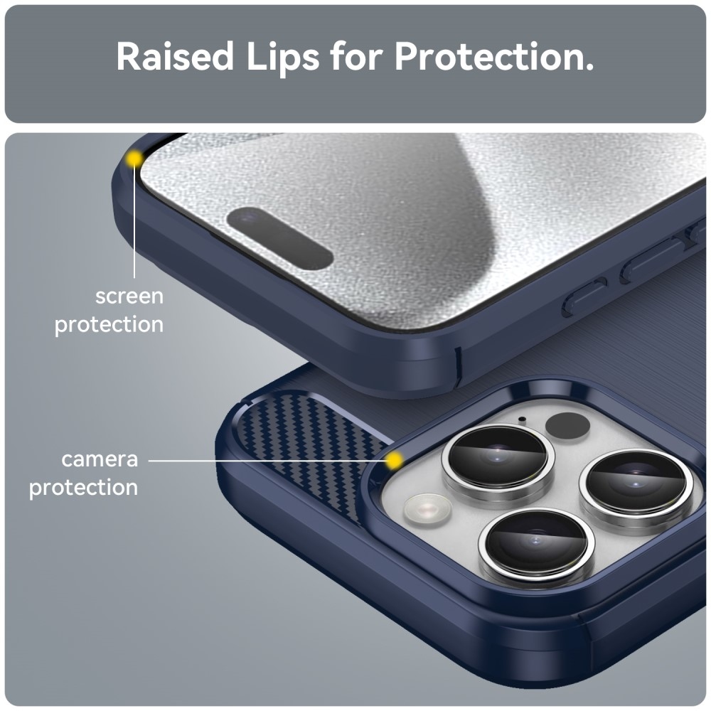 Szénálló zselés tok iPhone 16 Pro készülékhez - kék