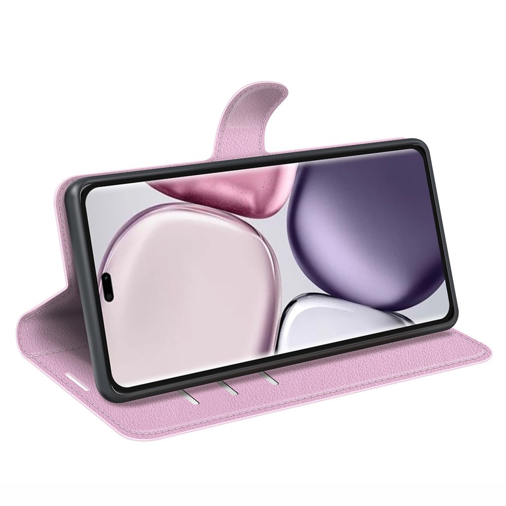 Litchi könyv tok a Honor Magic 7 Lite 5G készülékhez - rózsaszín