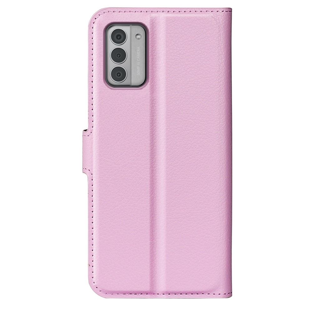 Litchi könyvtáska Nokia G42 készülékhez - rózsaszín