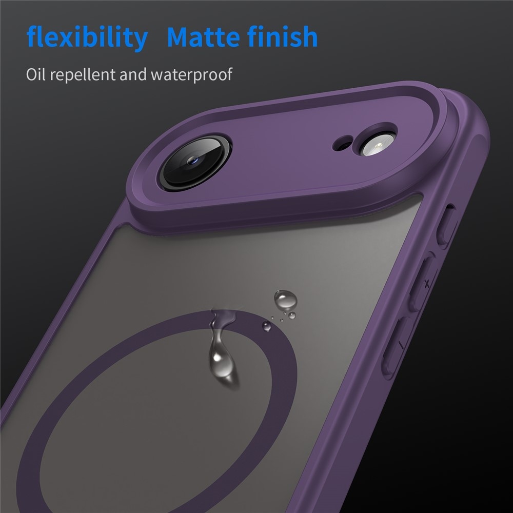 Matte zselés tok MagSafe-rel iPhone 17 Air készülékhez - lila