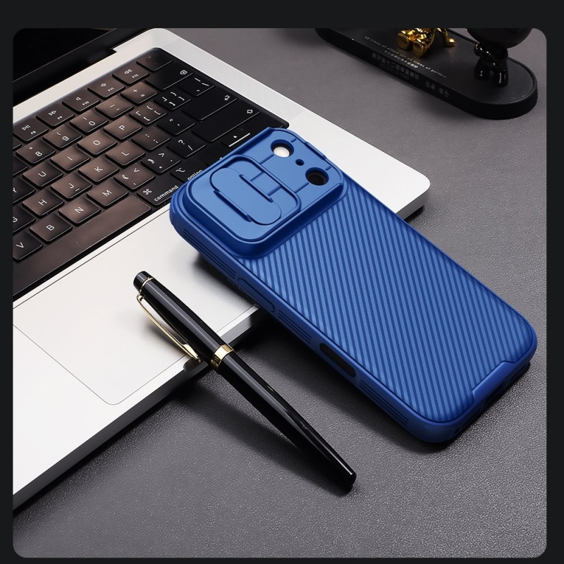 Nillkin CamShield PRO hátlap az Apple iPhone 17 Pro készülékhez Kék