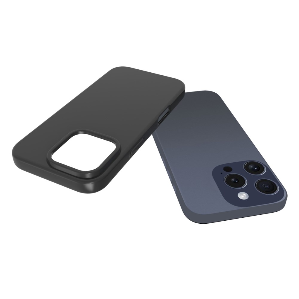 Fekete zselés tok iPhone 16 Pro készülékhez