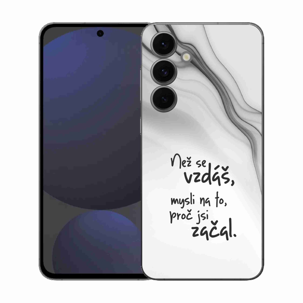 Gél borítás mmCase Samsung Galaxy S25 FE - idézem 2 fehér háttér