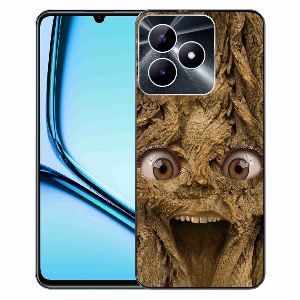 Gél borító mmCase a Realme Note 50 készülékhez - boldog fa szemekkel