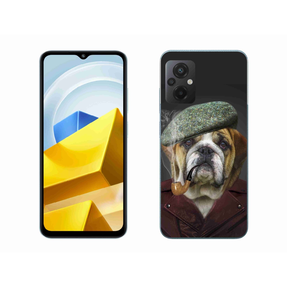 Gél borítás mmCase a Xiaomi Poco M5 4G-hez - kutya csővel