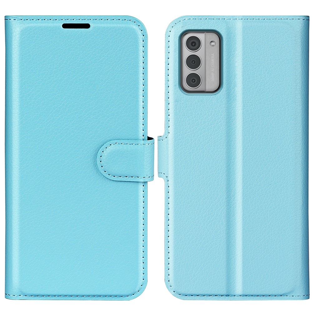 Litchi könyvtáska Nokia G42 készülékhez - kék
