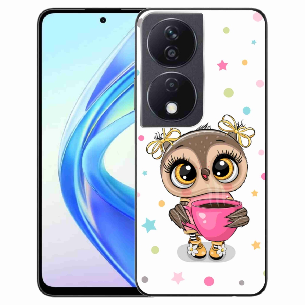 Zselés borítás mmCase a Honor X7b/Honor 90 Smart készülékhez - rajzfilm bagoly