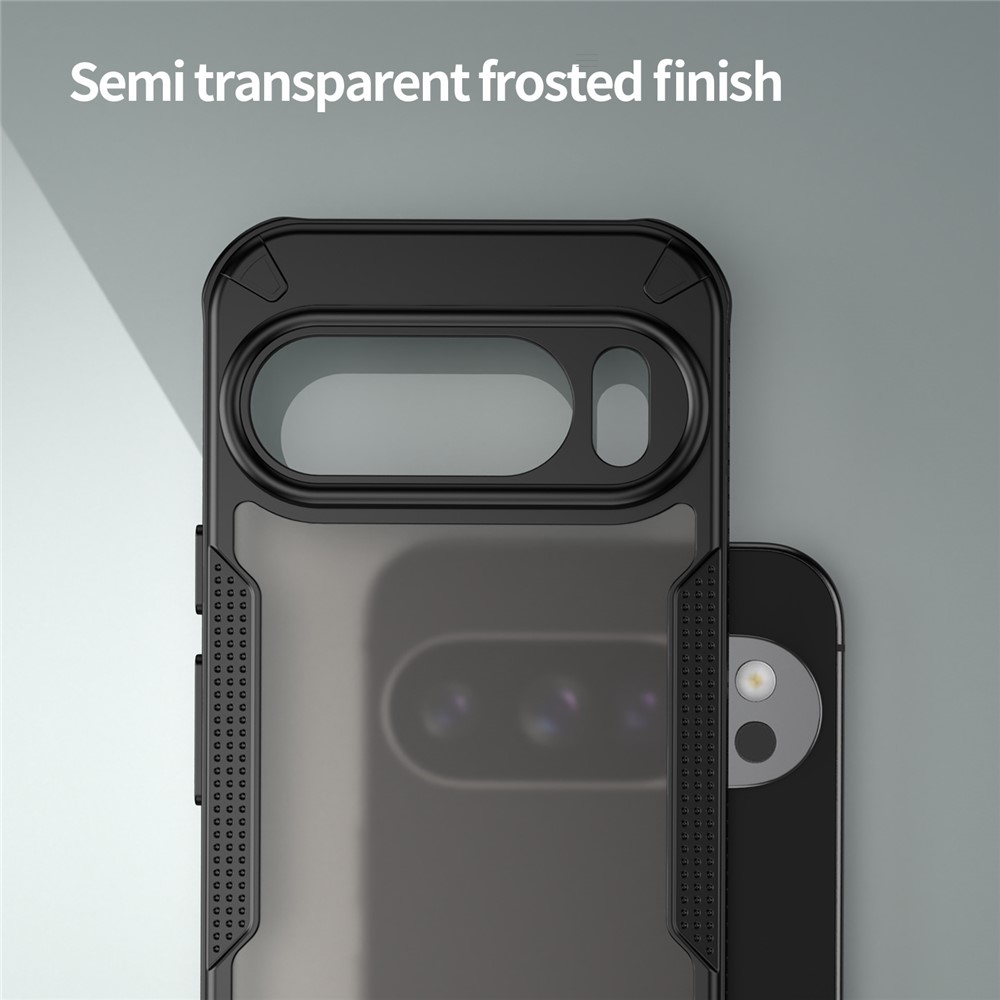 Fagyasztott tartós borítás a Google Pixel 10 Pro/Pixel 10 készülékhez - fekete