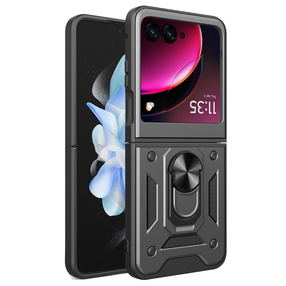 Csúszásálló borítás a Motorola Razr 40 Ultra 5G készülékhez - fekete