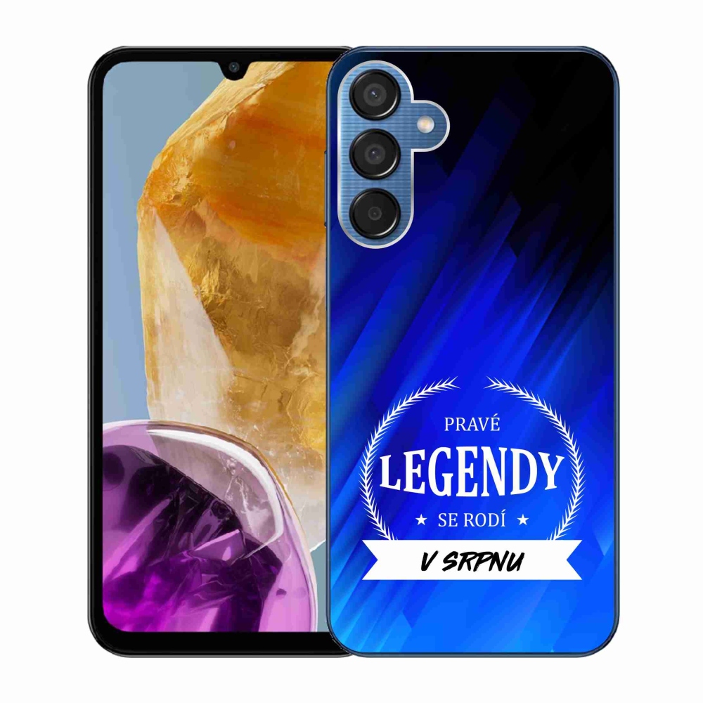 Gél borító mmCase Samsung Galaxy M15 5G - Augusztus legendái kék háttérrel