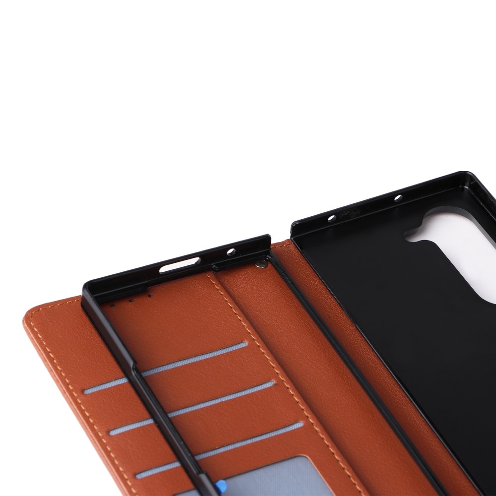 Tárcás könyvtáska Samsung Galaxy Z Fold6 5G - barna