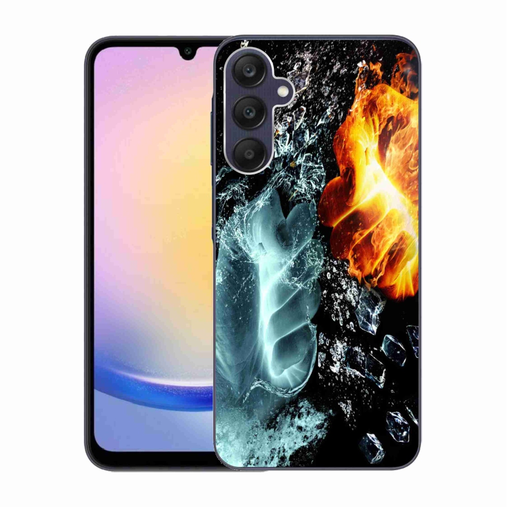 Zselés borítás mmCase Samsung Galaxy A25 5G - víz és tűz