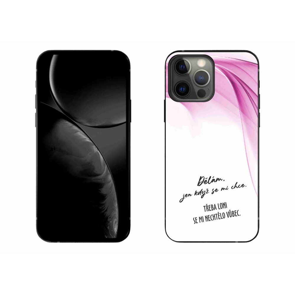 Gél borítás mmCase iPhone 13 Pro Max 6.7 készülékhez - vicces szöveg 12 fehér háttér