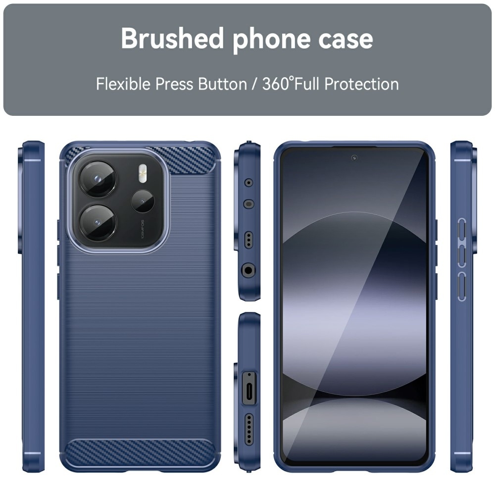 Szénálló zselés tok Xiaomi Redmi Note 14-hez - kék