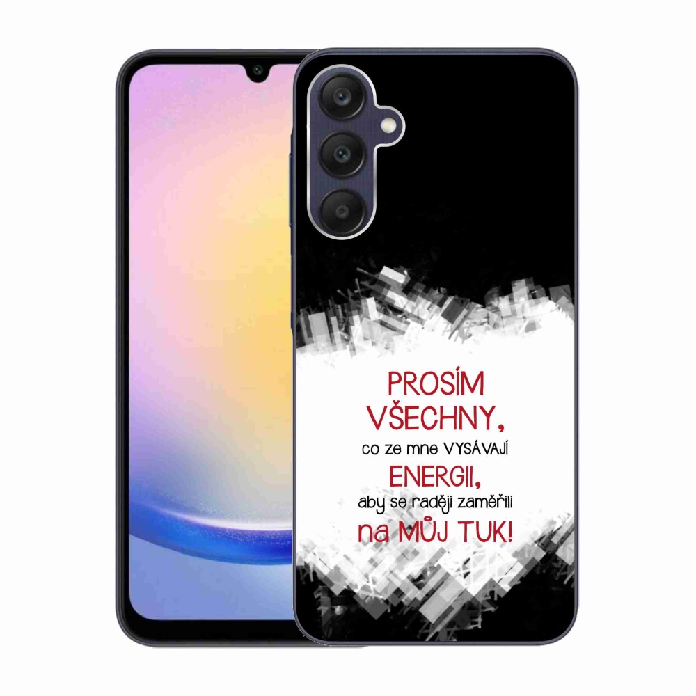 Gél borító mmCase Samsung Galaxy A25 5G - vicces szöveg 1 piros