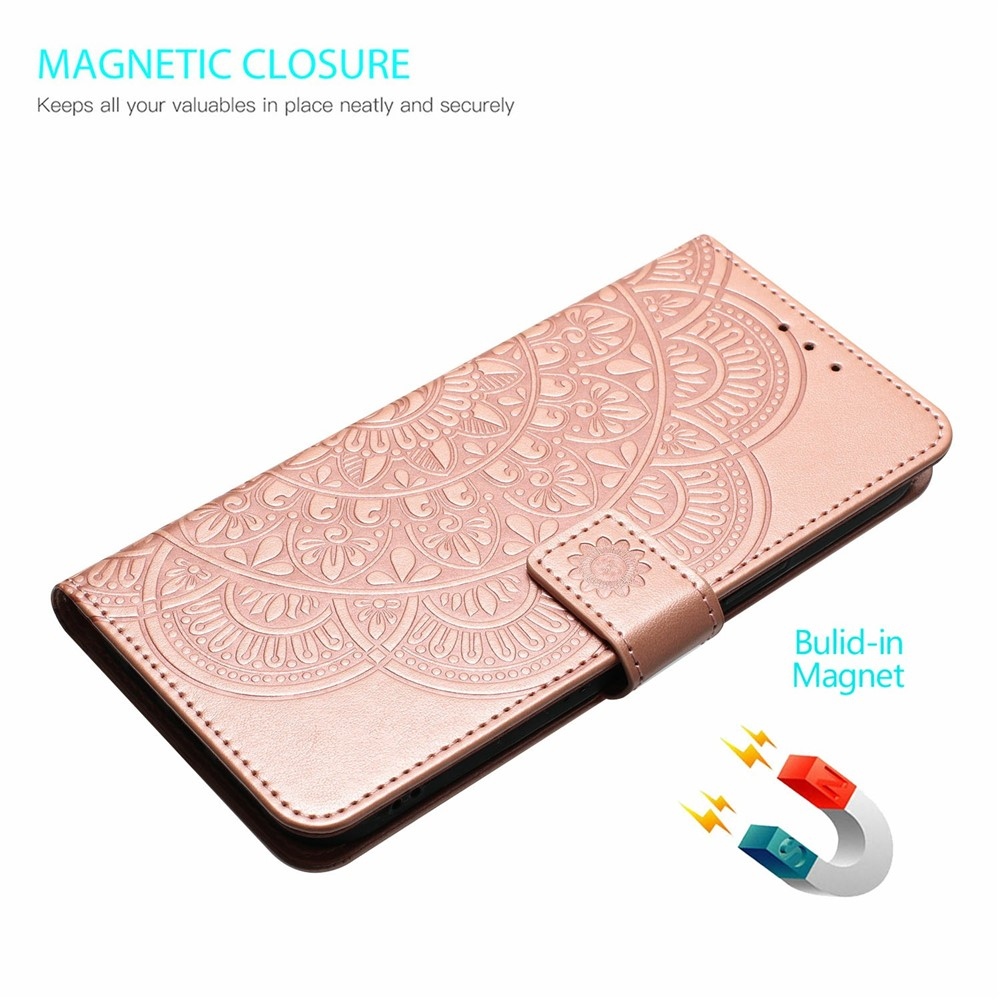 Mandala könyv tok Xiaomi 15T Pro-hoz - rózsaarany